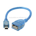 KuYia 15cm 20cm 30cm 50cm 75cm 1M экранированный USB 2.0 кабель Usb Женский к USB Mini Мужской 5-контактный кабель-переходник